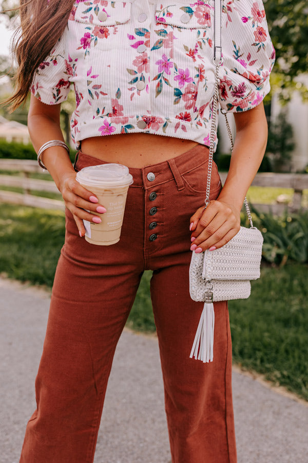 The McKenzie High Waist Jean In Rust
