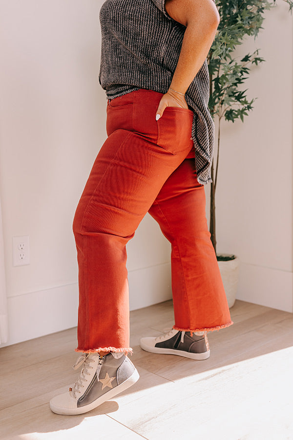The McKenzie High Waist Jean In Rust