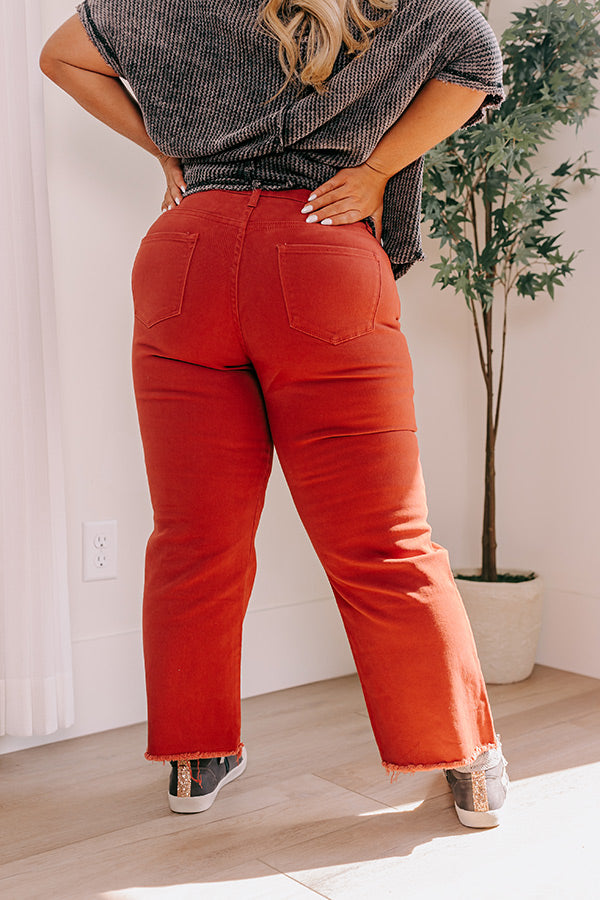 The McKenzie High Waist Jean In Rust