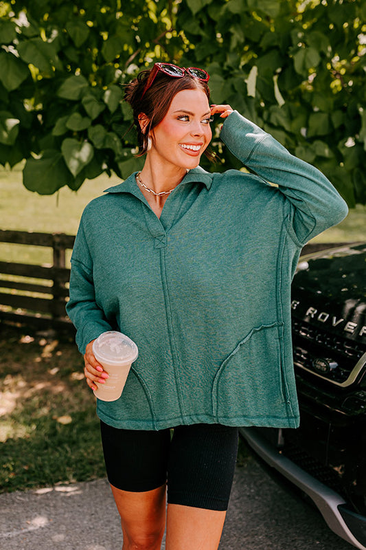 Better Than classic Sweatshirt In Hunter Green