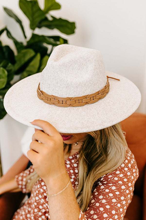 Sweet Charisma Felt Fedora In Birch