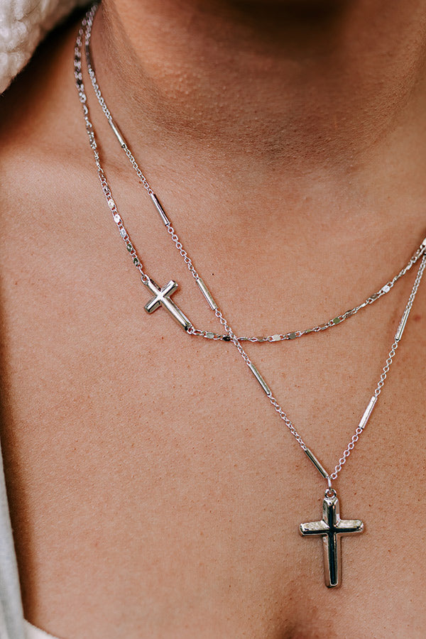 Tracking Promises Necklace In Silver