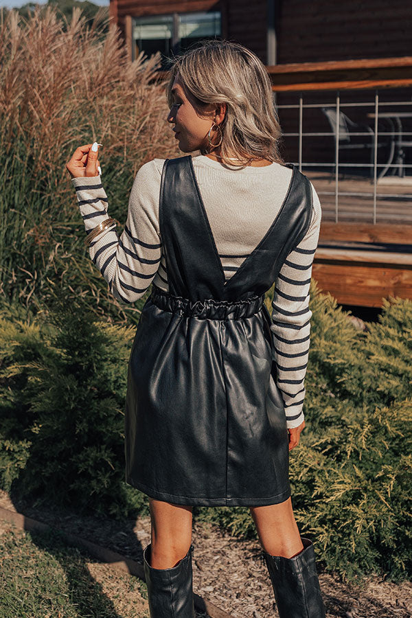 Fabulous Approach Faux Leather Mini Dress