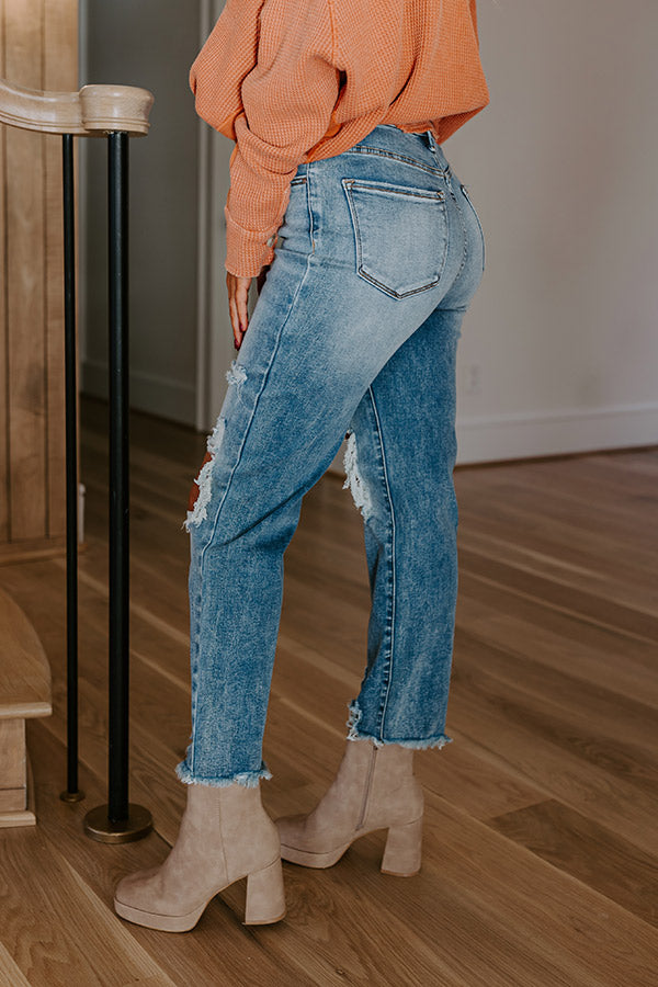 Risen The Maya High Waist Distressed Jean