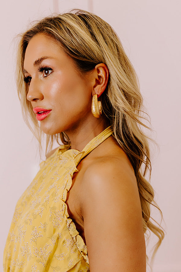 Desirable Destination Hoop Earrings