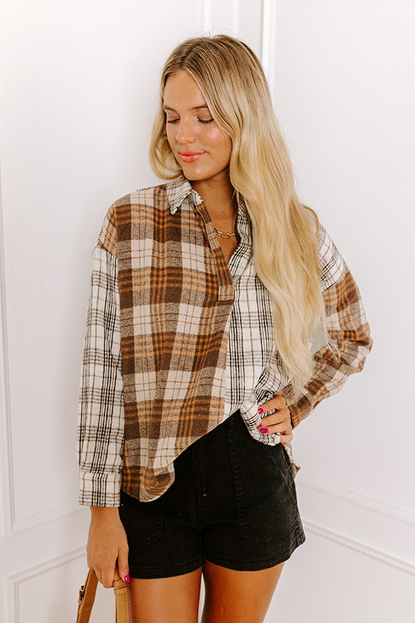 Seasonal Snuggles Flannel Top
