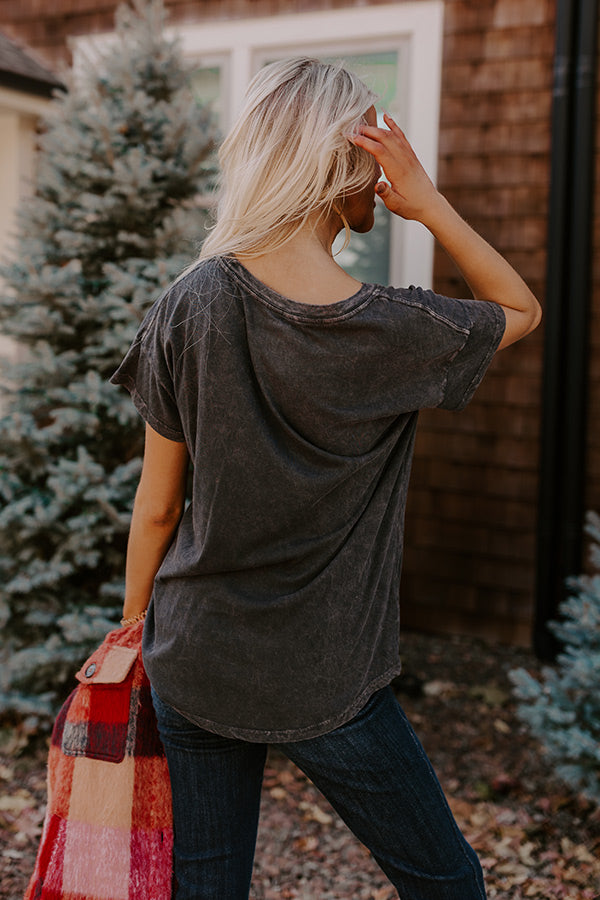 Good Behavior Graphic Tee In Vintage Black