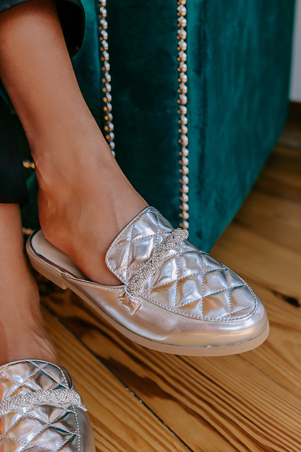 The Donatella Metallic Mule Loafer