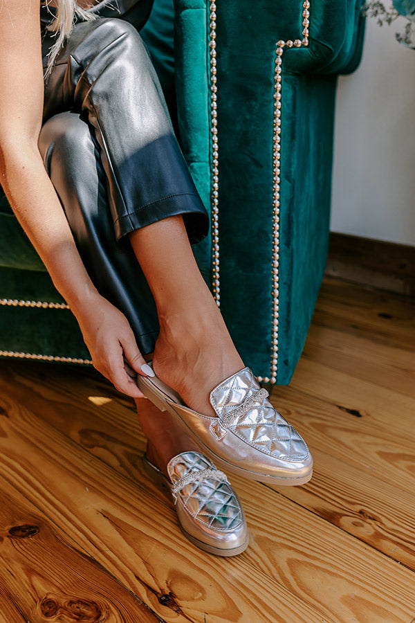 The Donatella Metallic Mule Loafer