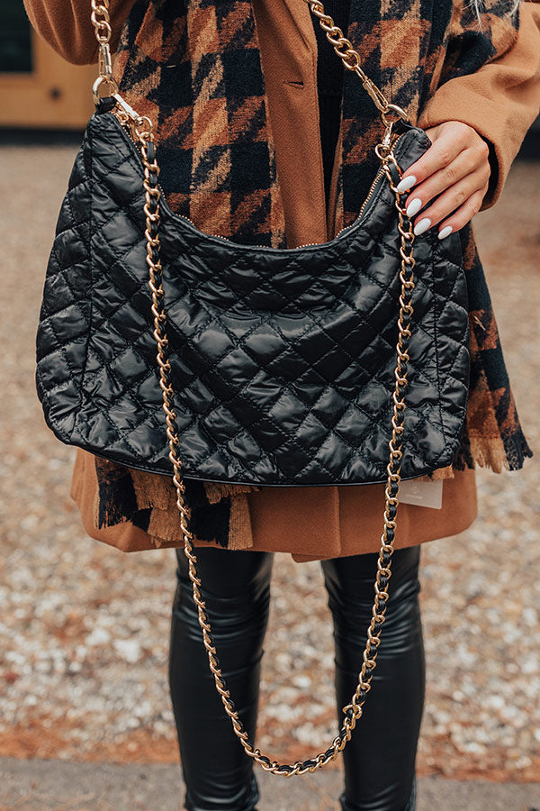 The Maris Quilted Purse In Black