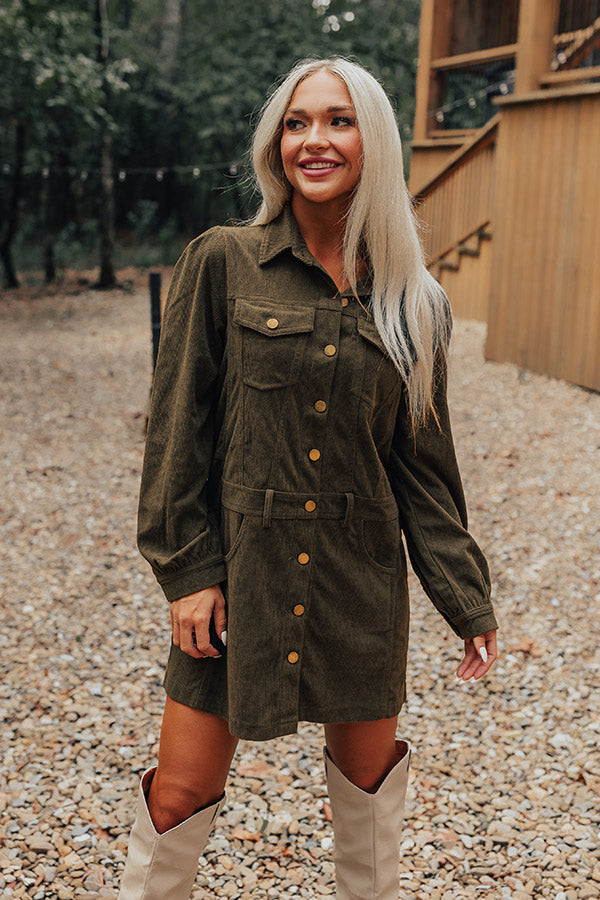 Cinnamon Lane Corduroy Mini Dress
