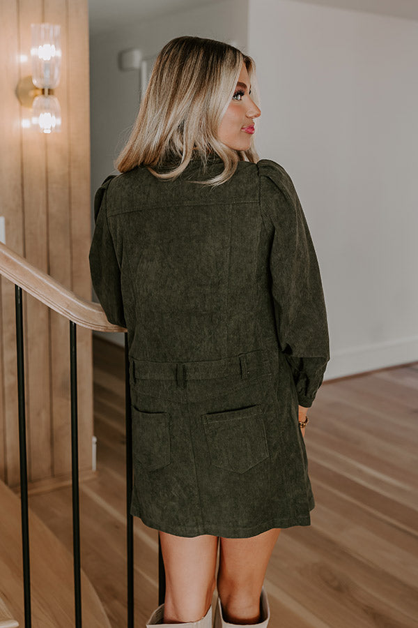 Cinnamon Lane Corduroy Mini Dress