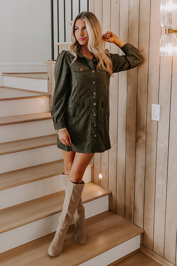 Cinnamon Lane Corduroy Mini Dress