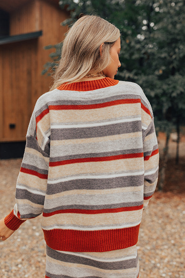 Mulled Wine Stripe Sweater