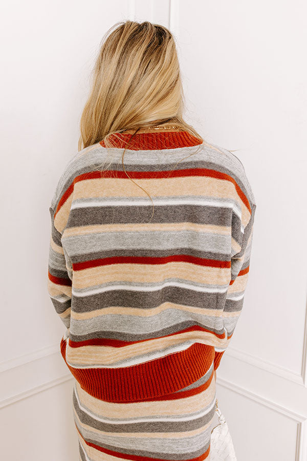Mulled Wine Stripe Sweater