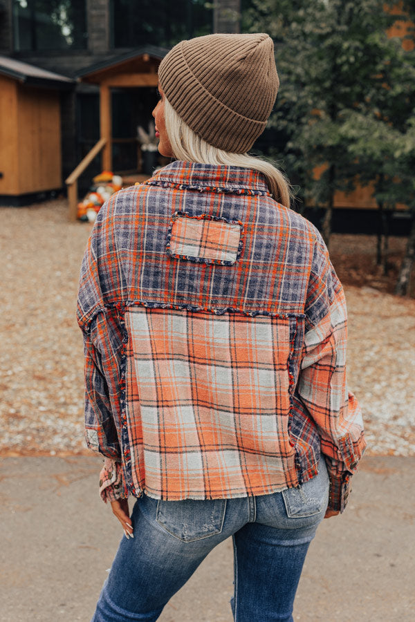 Autumn Vibes Plaid Button Up