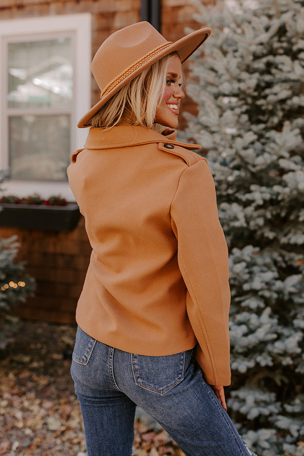 Simply Grand Jacket in Camel