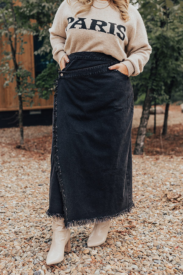 The Ashley Denim Skirt Curves