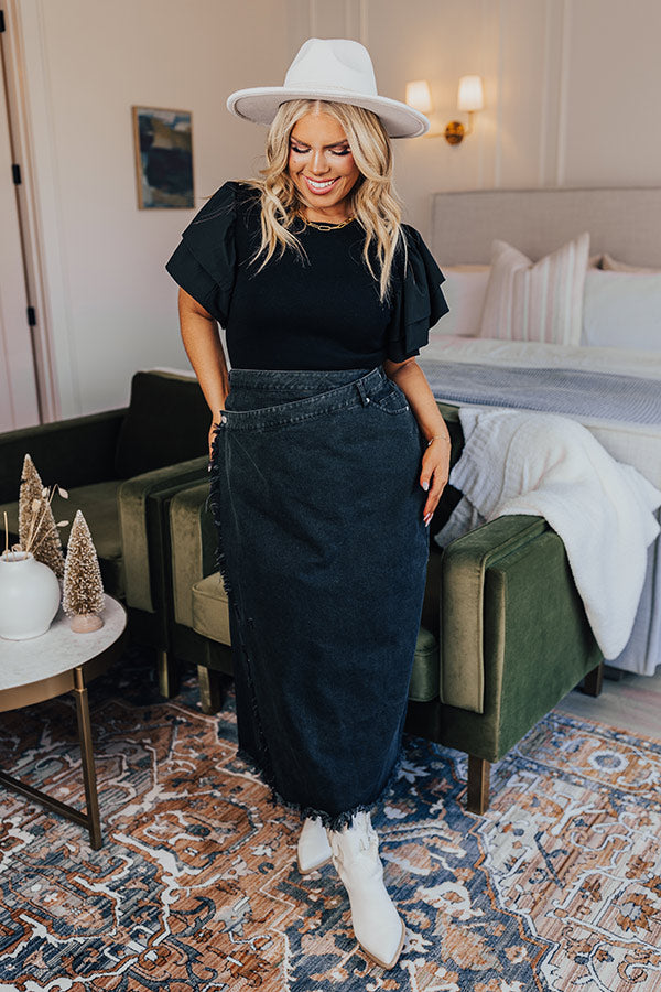 The Ashley Denim Skirt Curves