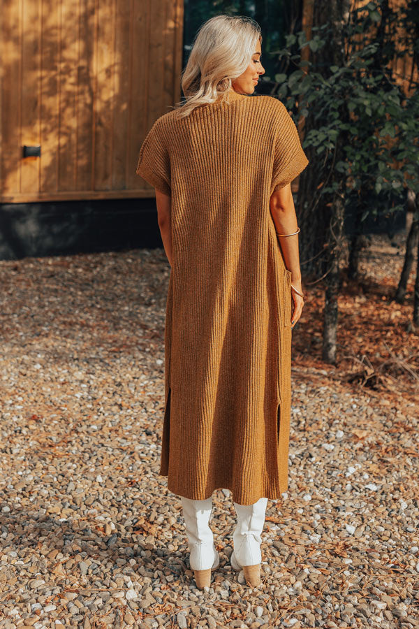 Autumn Vibes Ribbed Duster Cardigan