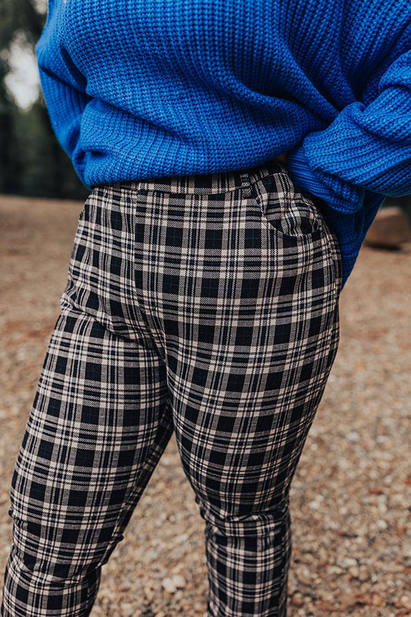 The Bolton High Waist Plaid Pants Curves