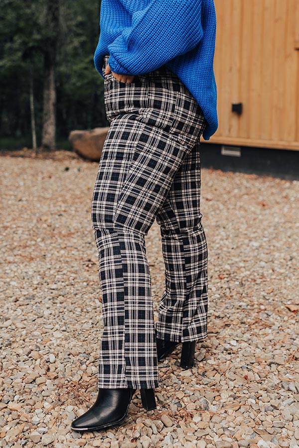 The Bolton High Waist Plaid Pants Curves