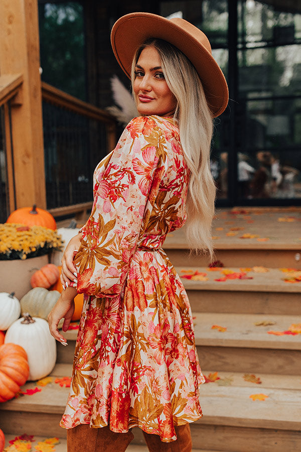 Venice Days Floral Wrap Dress