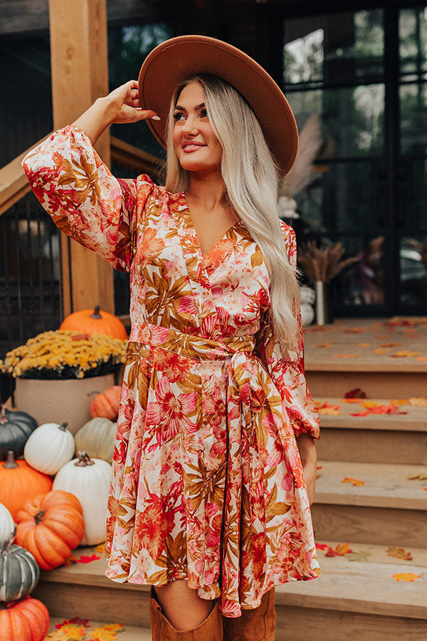 Venice Days Floral Wrap Dress
