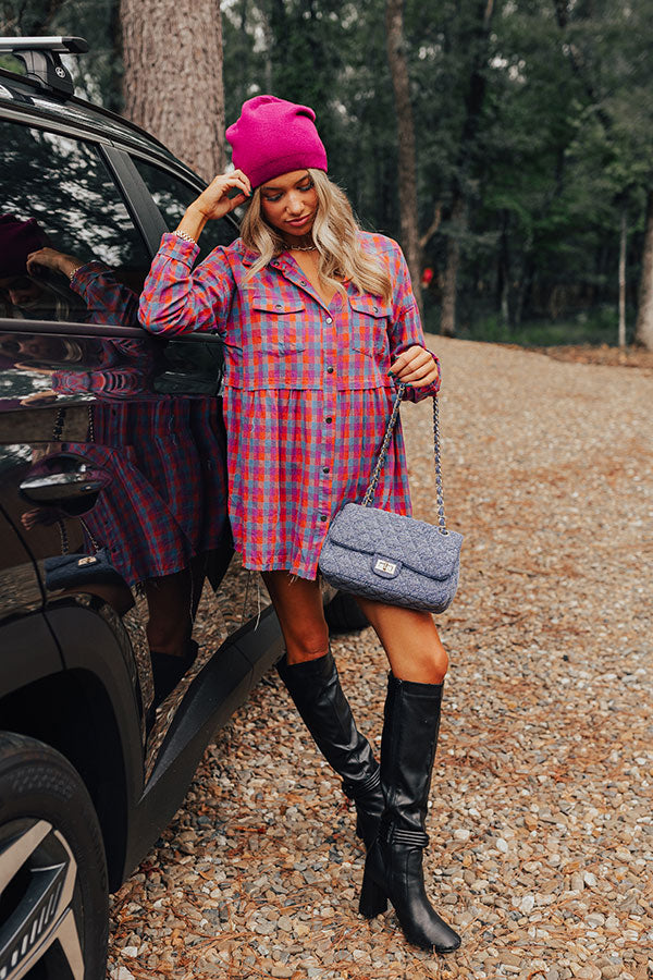 Save Your Seat Plaid Tunic