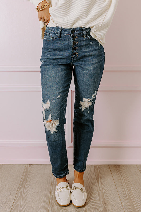 Judy Blue Mina High Waist Distressed Jean