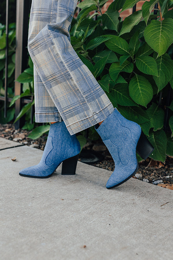 The Bethany Denim Bootie