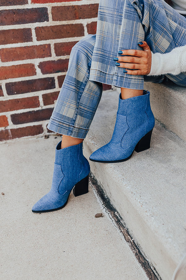 The Bethany Denim Bootie