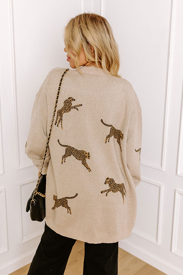Cooler Weather Wishes Cardigan In Birch Curves