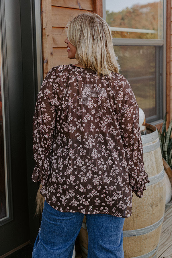 Floral Fascination Shift Top Curves