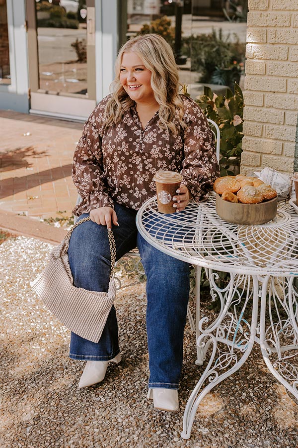 Floral Fascination Shift Top Curves