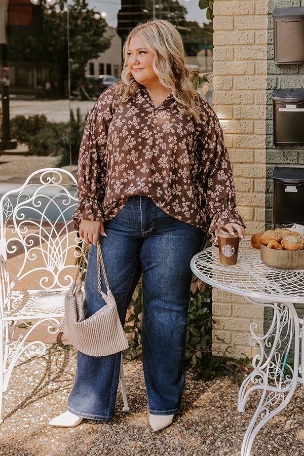 Floral Fascination Shift Top Curves