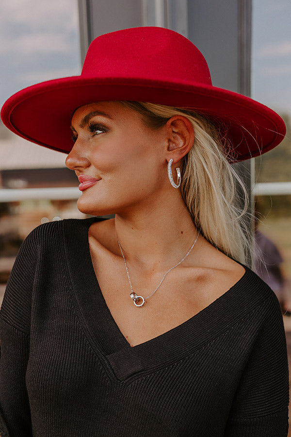 Feels Like Love Hoop Earrings In Silver