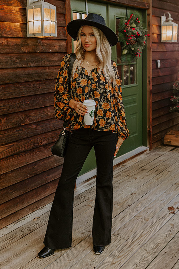Garden Lovely Shift Top in Copper