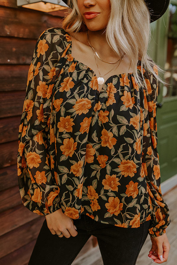 Garden Lovely Shift Top in Copper