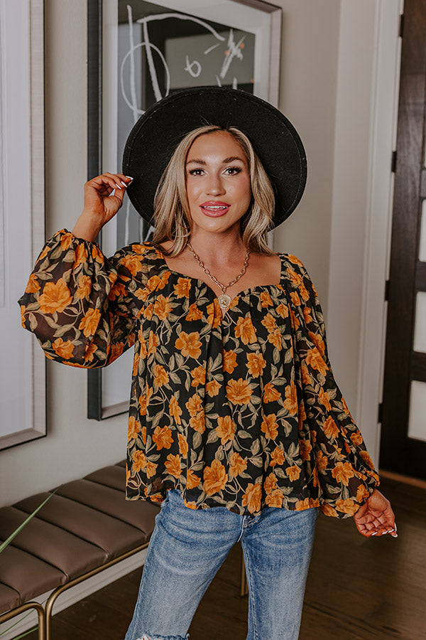 Garden Lovely Shift Top in Copper