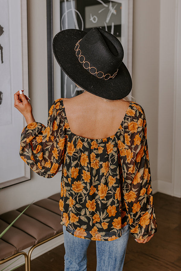 Garden Lovely Shift Top in Copper