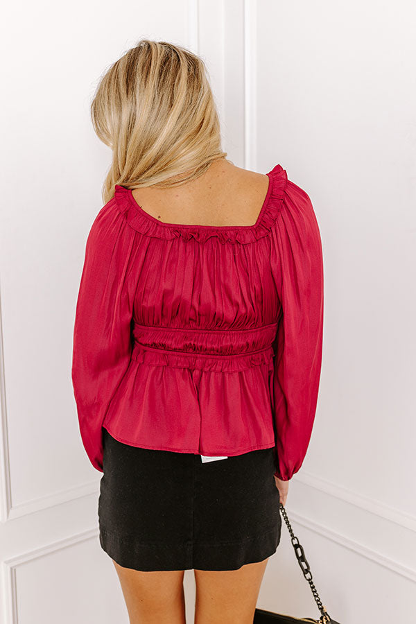 Perfect Soiree Ruffle Top