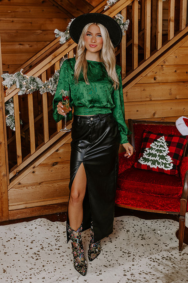 Pair With A Smile Satin Top