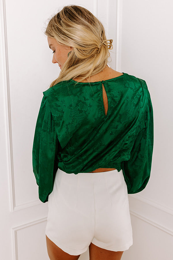 Pair With A Smile Satin Top
