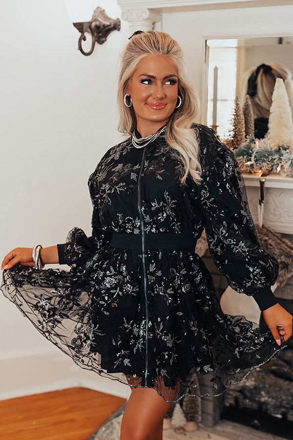 Paris Dreaming Sequin Mini Dress