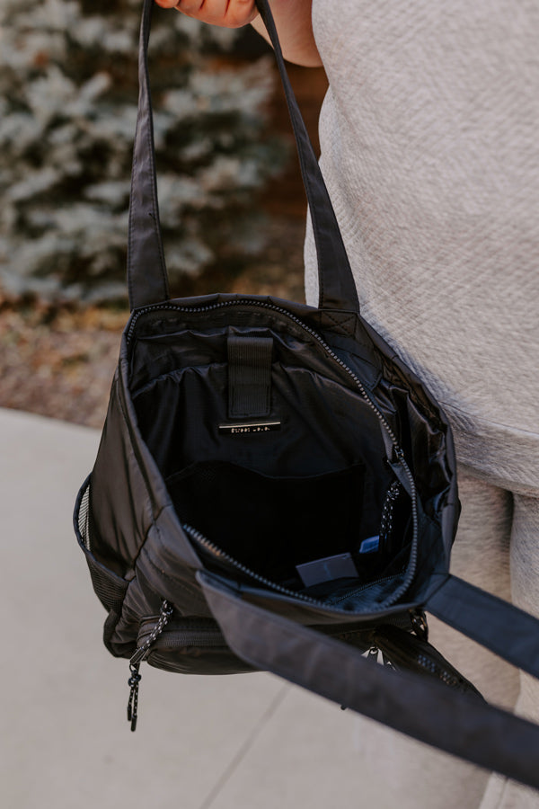 Tomorrow Is A New Day Tote In Black