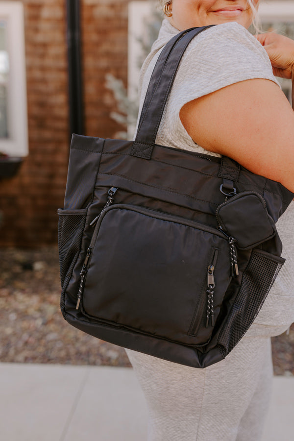 Tomorrow Is A New Day Tote In Black
