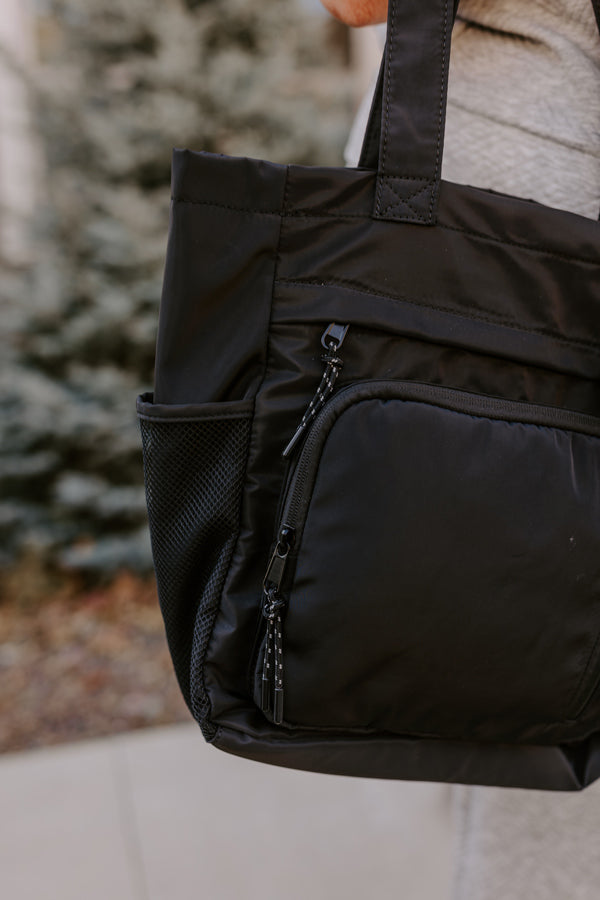 Tomorrow Is A New Day Tote In Black
