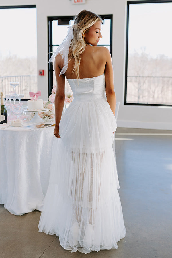 First Kiss Moment Tiered Maxi Dress