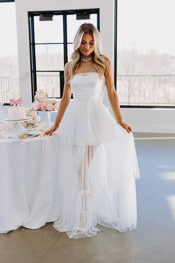 First Kiss Moment Tiered Maxi Dress